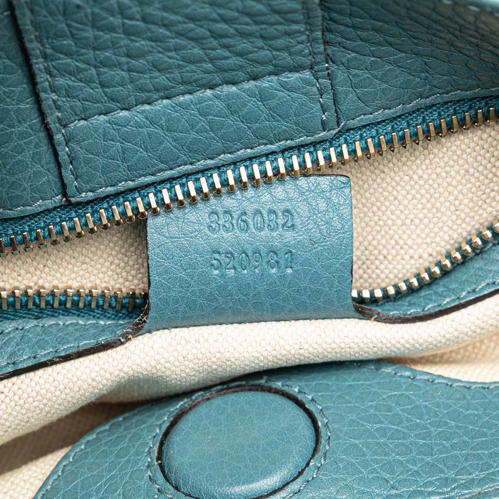 Gucci Small Calfskin Bamboo Shopper Satchel - Detail 1