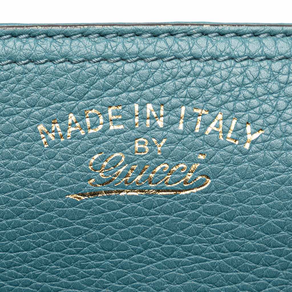 Gucci Small Calfskin Bamboo Shopper Satchel - Detail 2