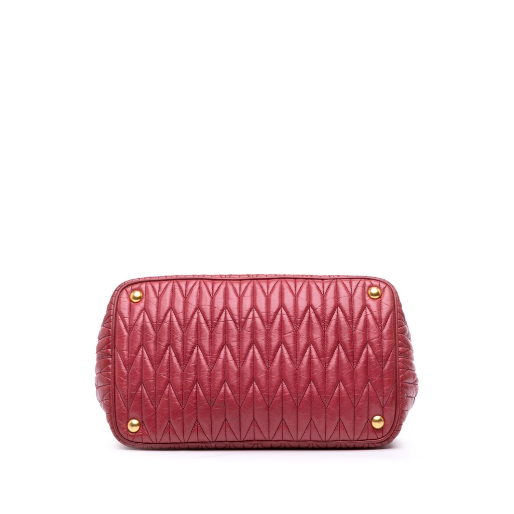 Miu Miu Matelasse Lambskin Satchel - Image 6