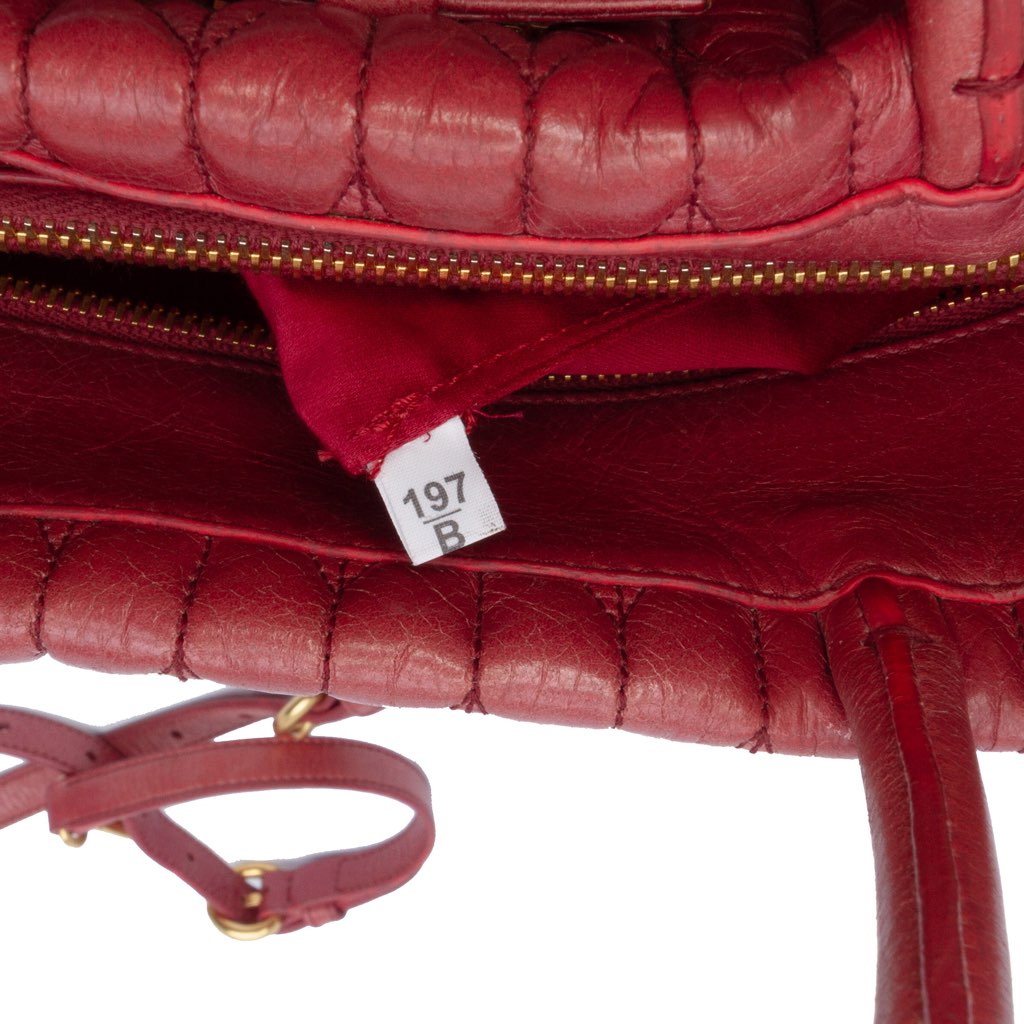 Miu Miu Matelasse Lambskin Satchel - Detail 1