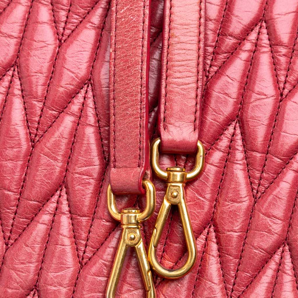 Miu Miu Matelasse Lambskin Satchel - Image 10