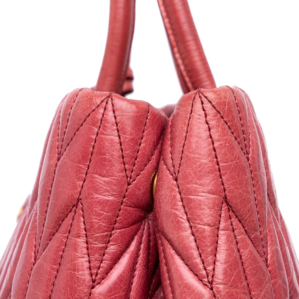 Miu Miu Matelasse Lambskin Satchel - Image 11