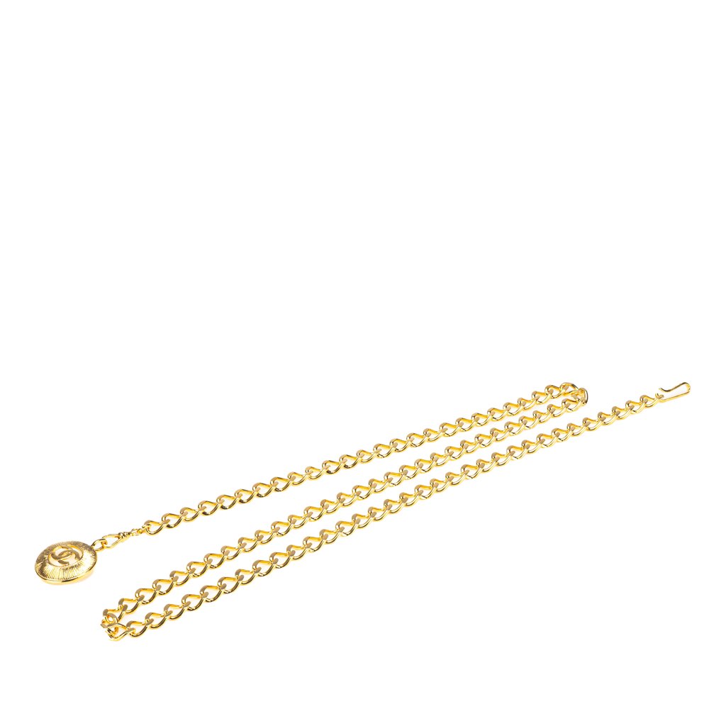 Chanel Gold Plated CC Round Chain Belt