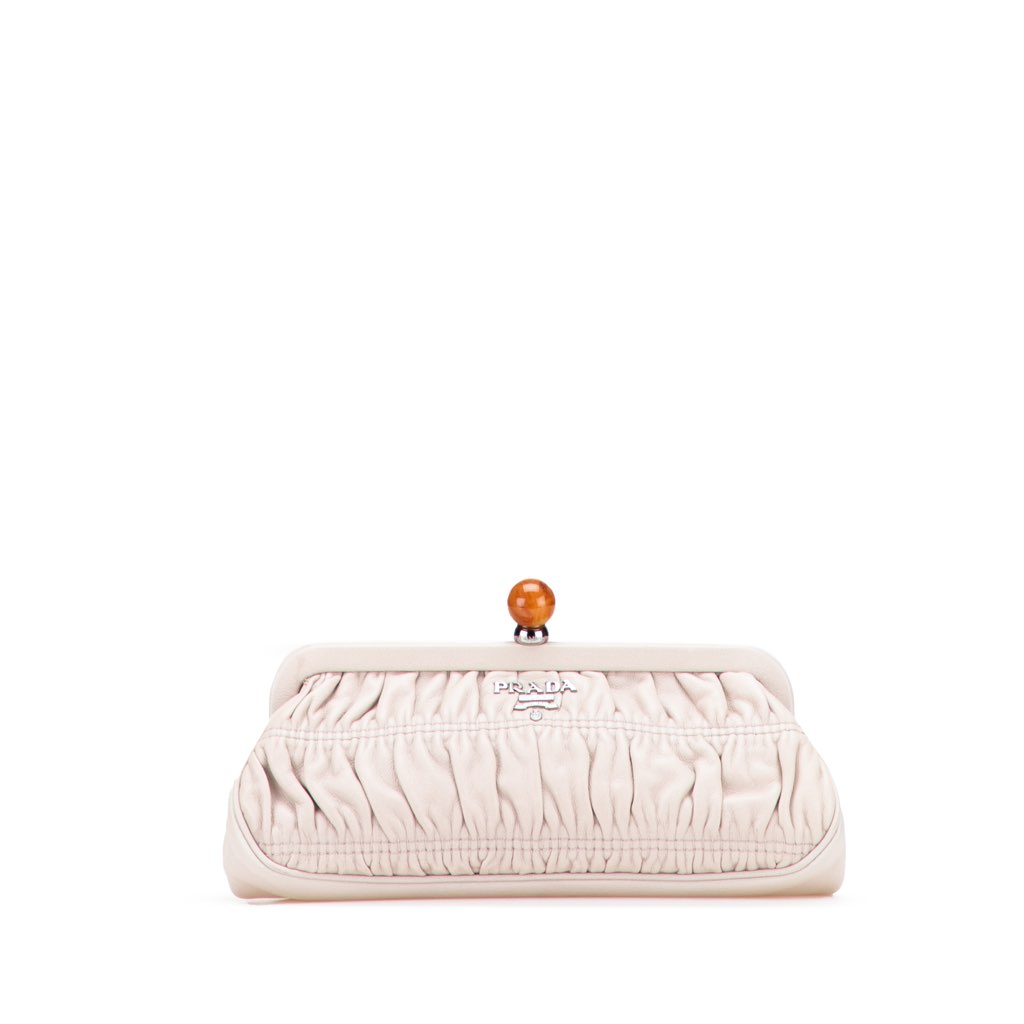 Prada Nappa Gaufre Frame Clutch