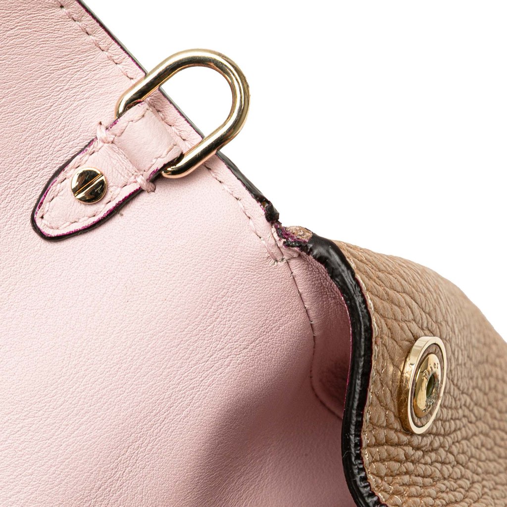 Dior Mini Metallic Grained Calfskin Be Dior Flap - Image 15