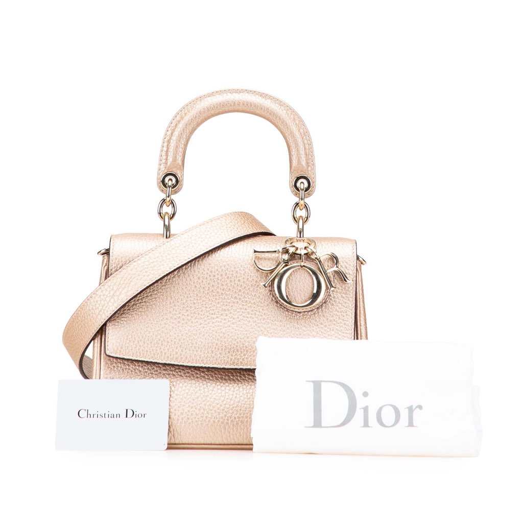 Dior Mini Metallic Grained Calfskin Be Dior Flap - Image 17
