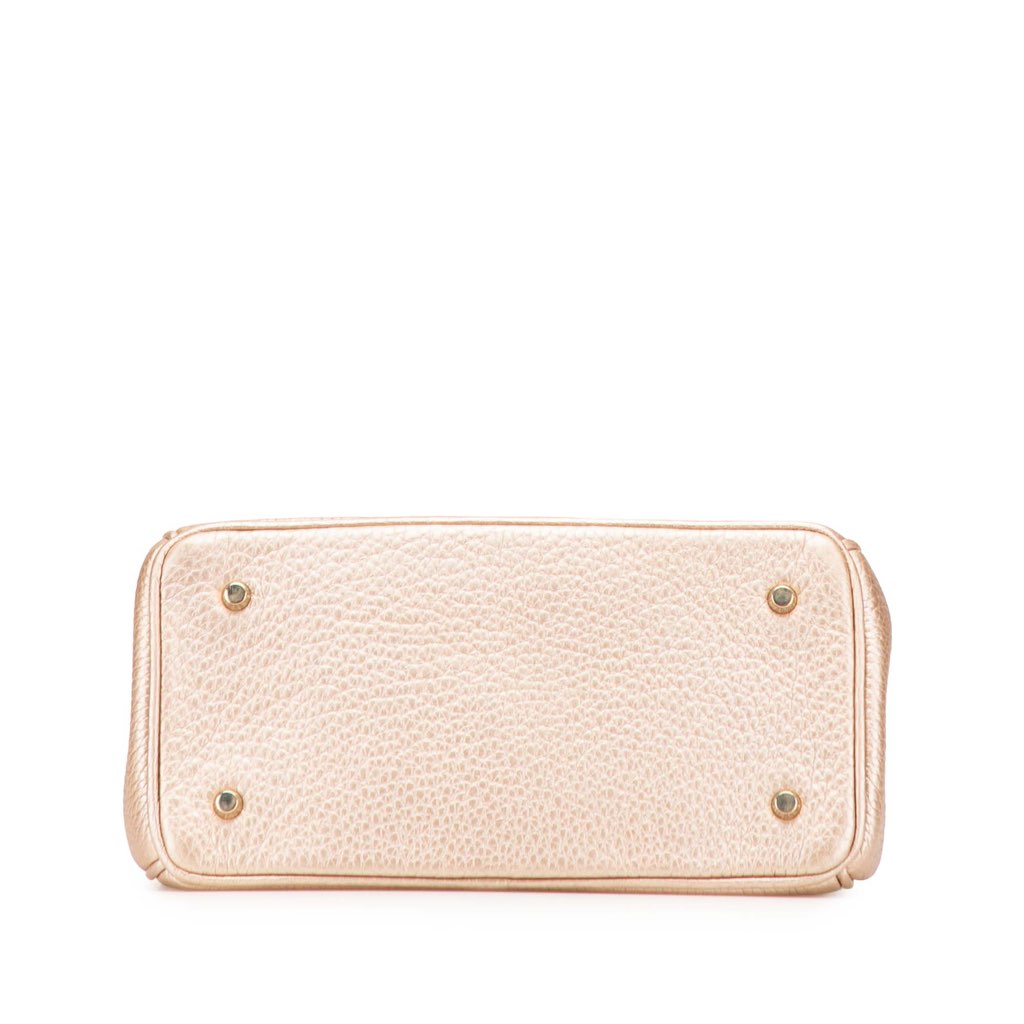 Dior Mini Metallic Grained Calfskin Be Dior Flap - Image 6