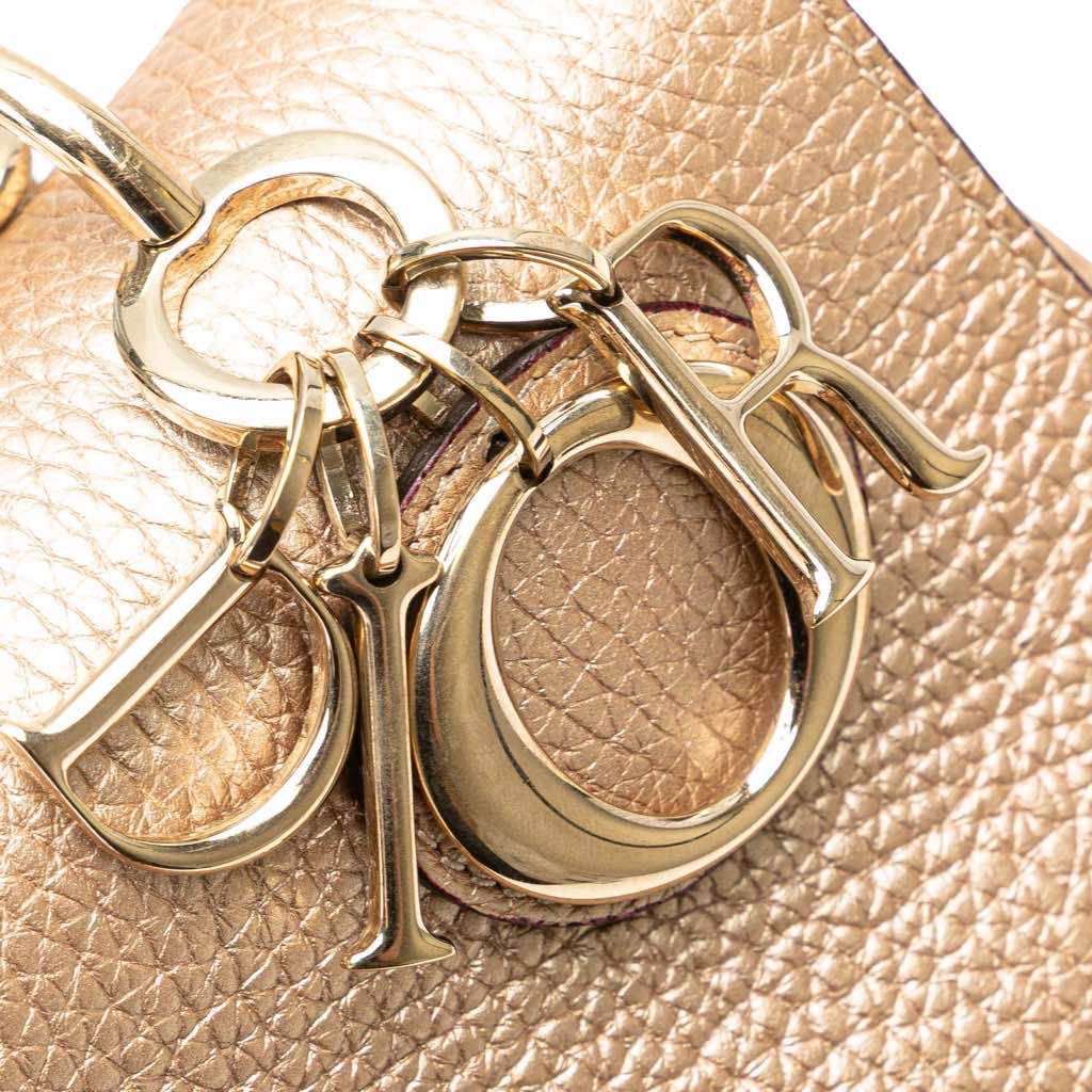 Dior Mini Metallic Grained Calfskin Be Dior Flap - Image 12