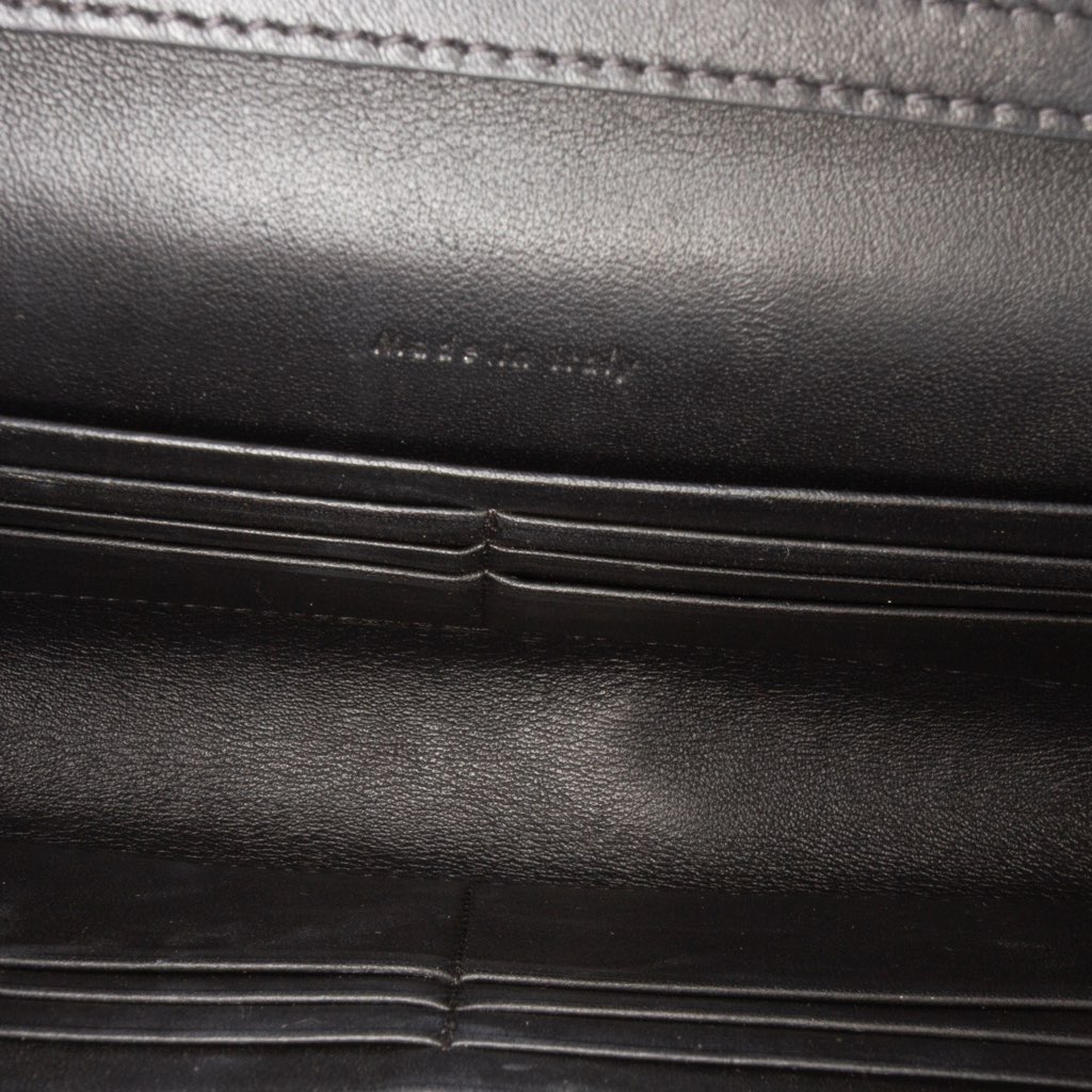 Celine Tricolor Leather Pocket Envelope Wallet On Chain - 4