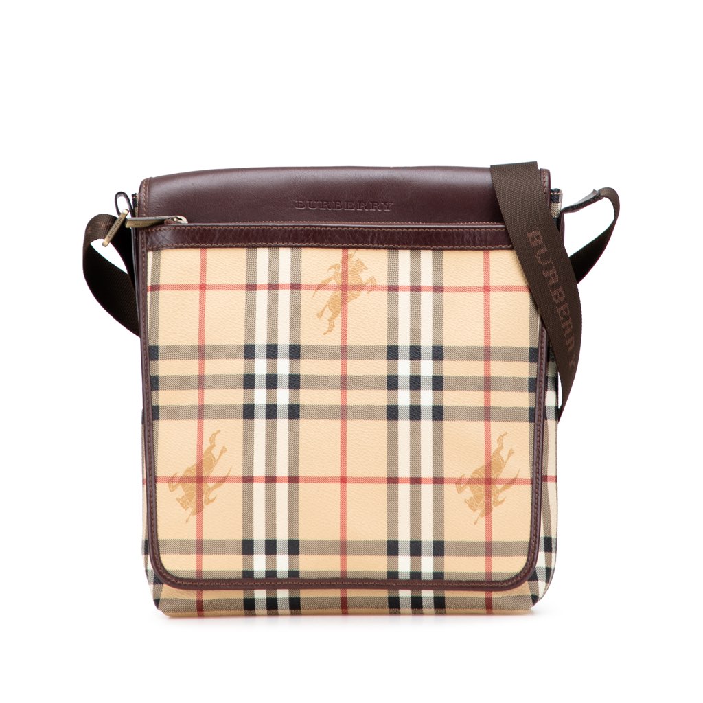 Burberry Haymarket Check Coated Canvas Crossbody