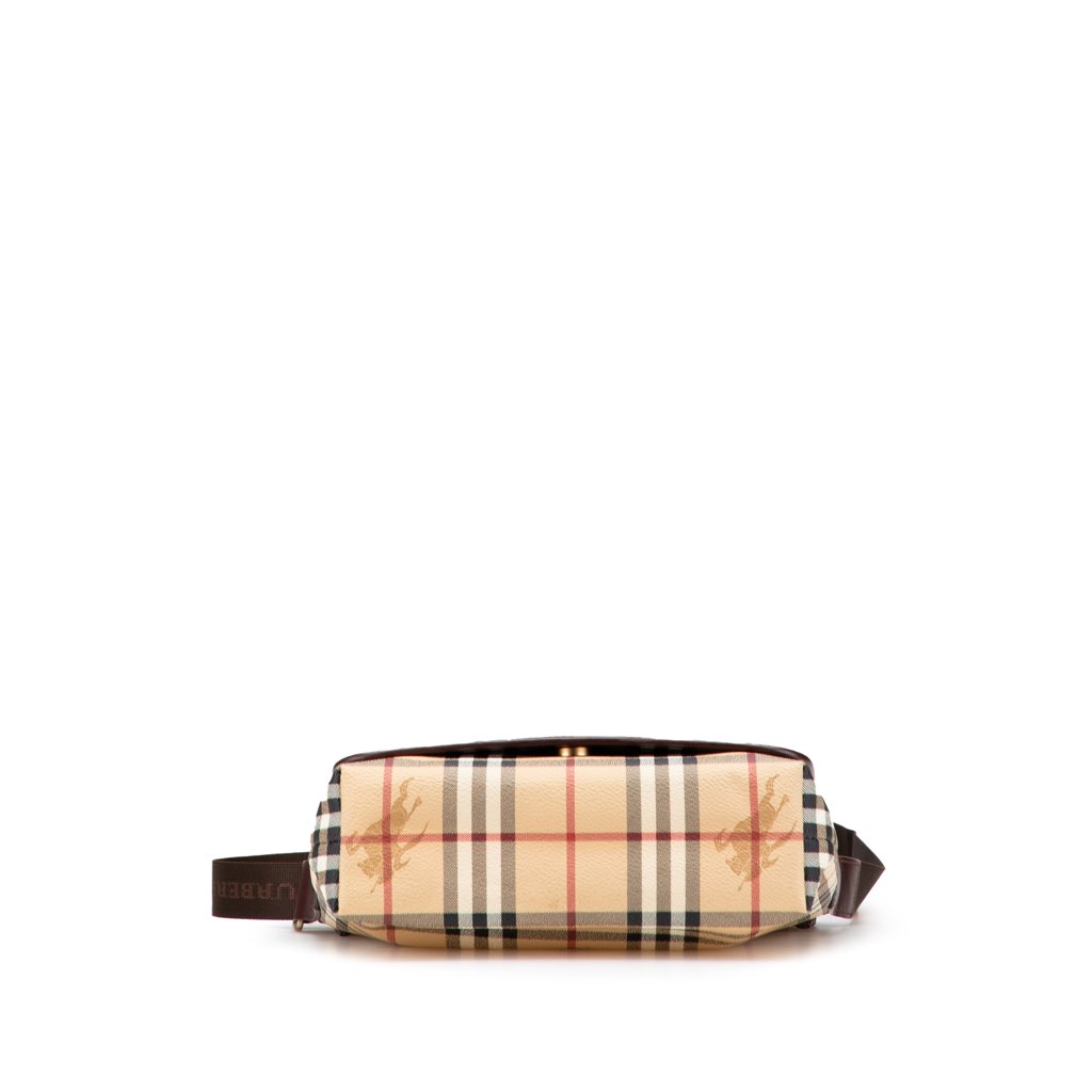Burberry Haymarket Check Coated Canvas Crossbody - Image 6