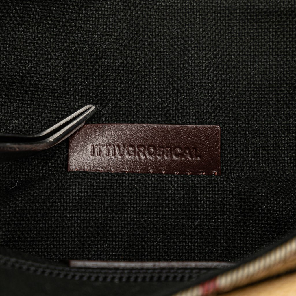 Burberry Haymarket Check Coated Canvas Crossbody - Detail 1