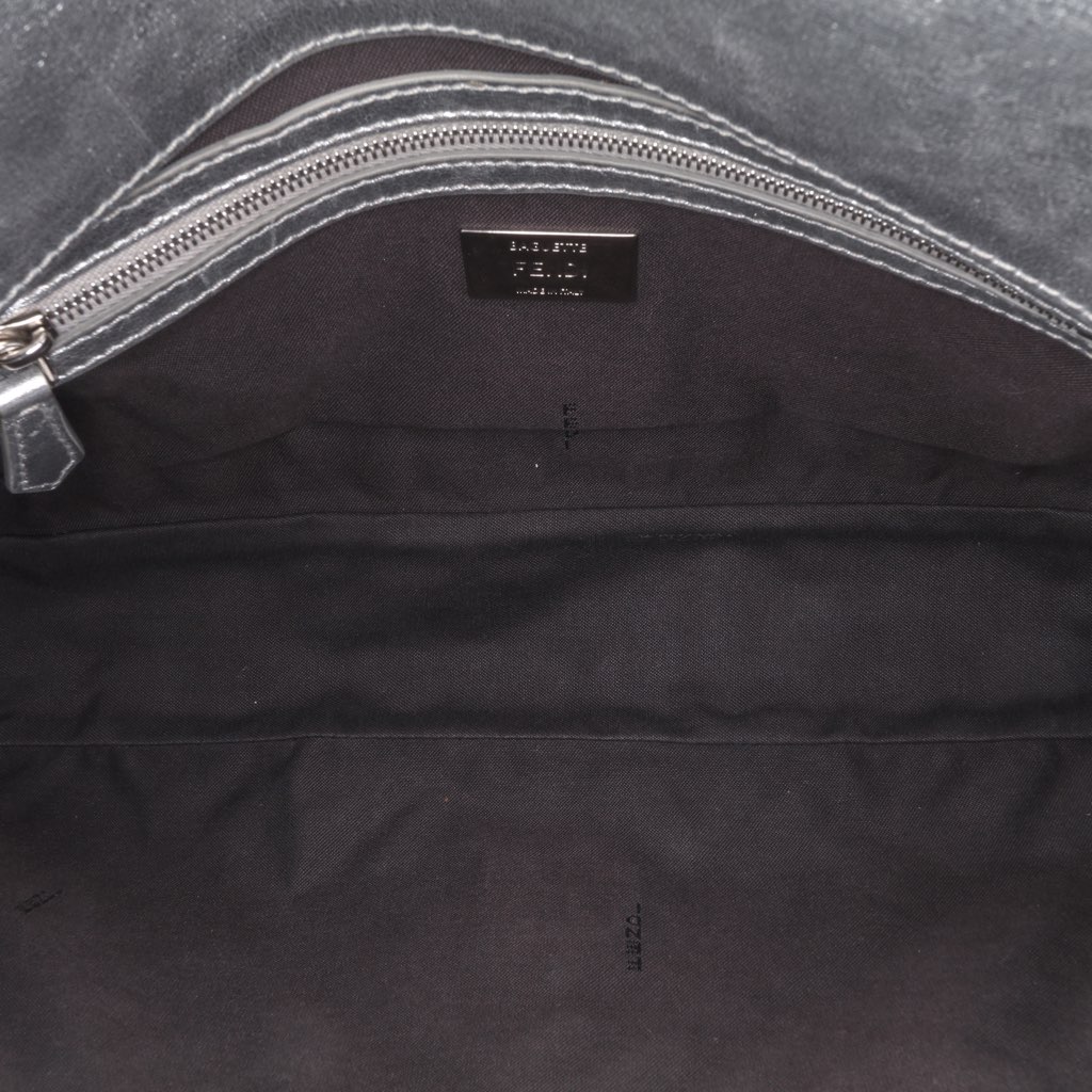 Fendi Large Zucca Embossed Baguette Satchel - 4