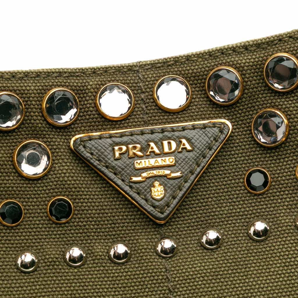 Prada Large Canvas Canapa Bijoux Tote - 5