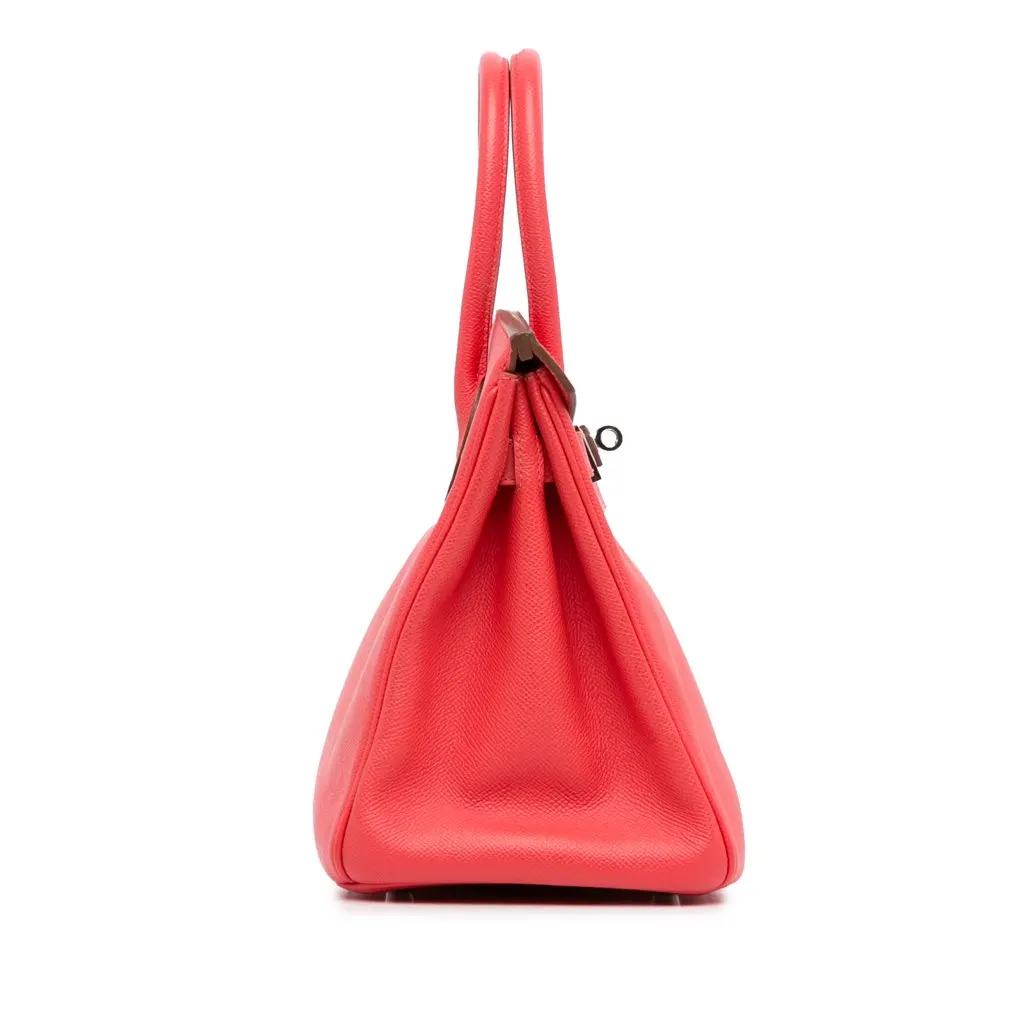 Hermès Epsom Birkin Retourne 30 Red Leather Good - Inside View