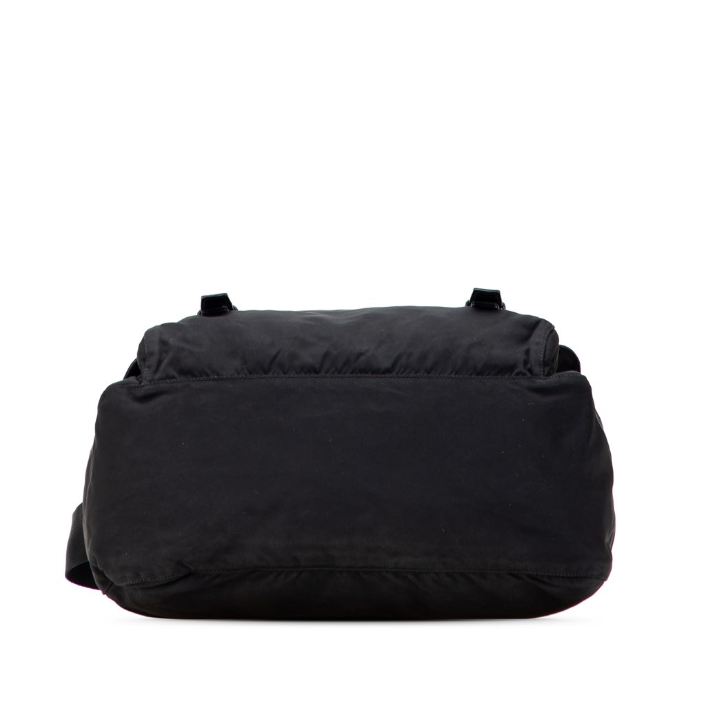 Prada Tessuto Zip Double Buckle Messenger Bag - 3