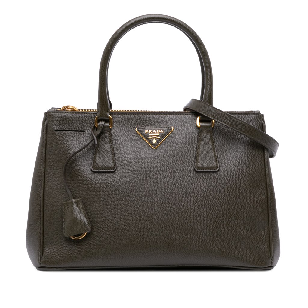 Prada Small Saffiano Lux Galleria Double Zip Satchel