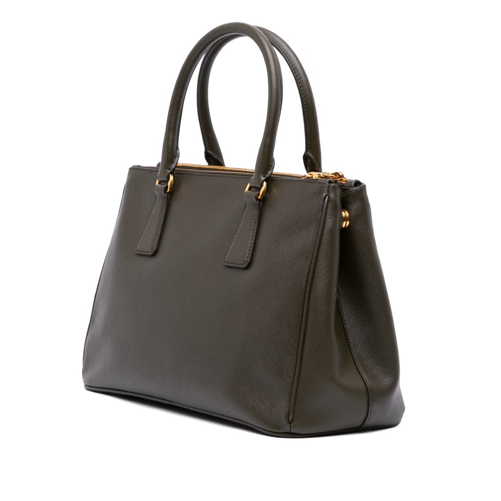 Prada Small Saffiano Lux Galleria Double Zip Satchel - 2