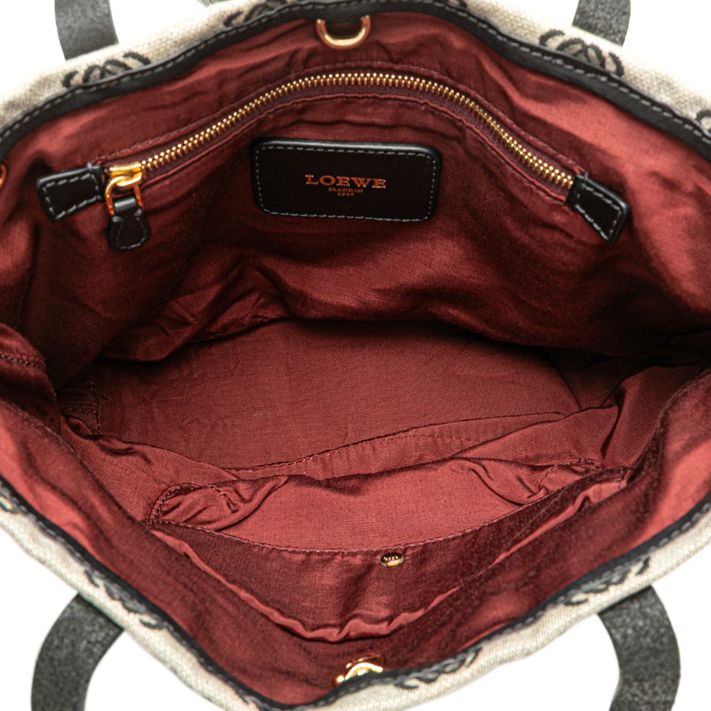 Loewe Anagram Canvas Tote - 4