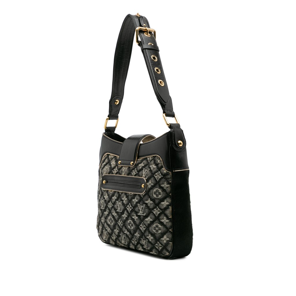Louis Vuitton Quilted Monogram Denim Musette - Back view