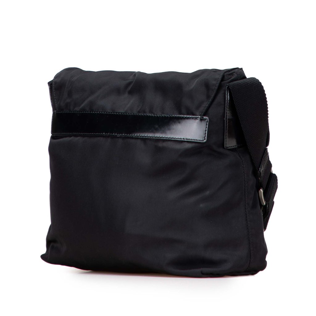 Prada Tessuto Zip Buckle Messenger Bag - 2