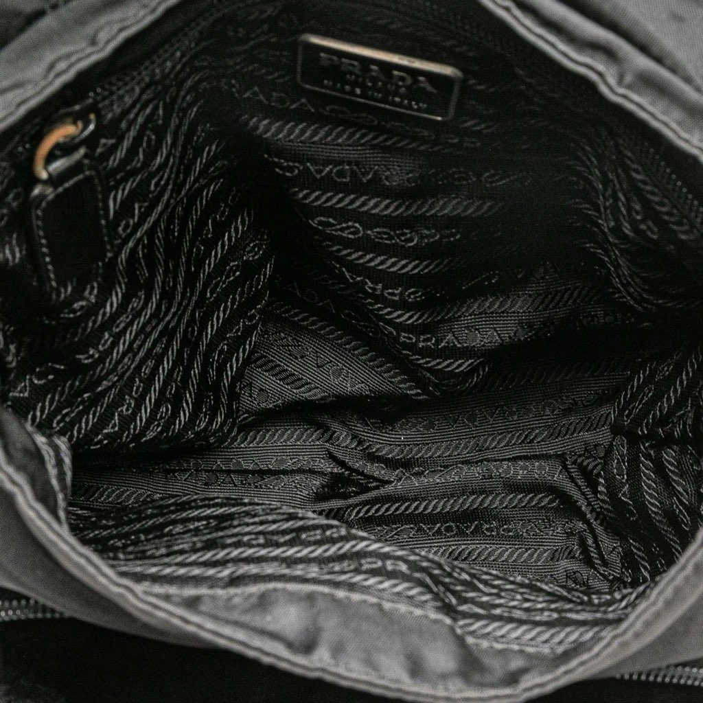 Prada Tessuto Zip Buckle Messenger Bag - 4