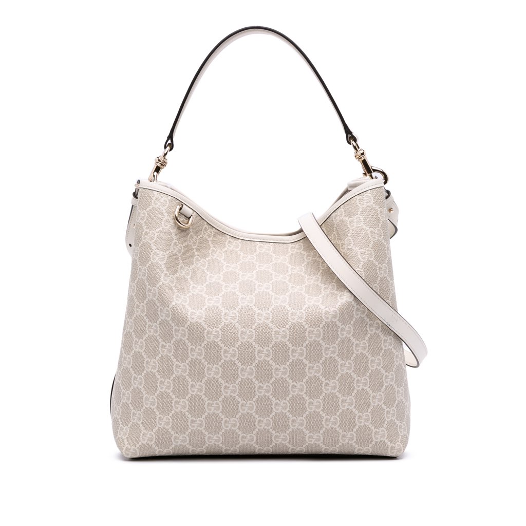 Gucci Medium GG Supreme Emblem Bucket