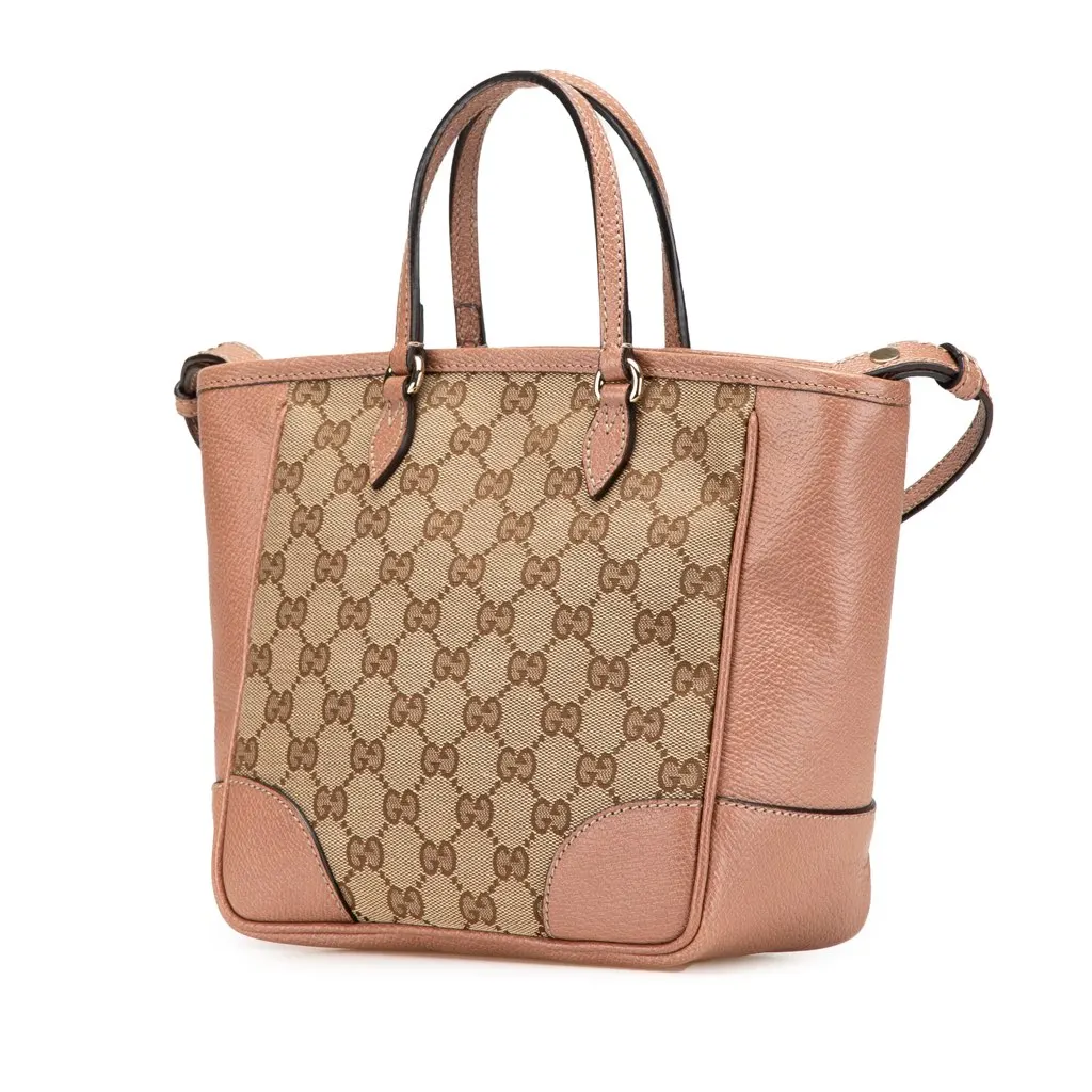 Gucci Small GG Canvas Bree Satchel Brown Canvas Very good - Back View
