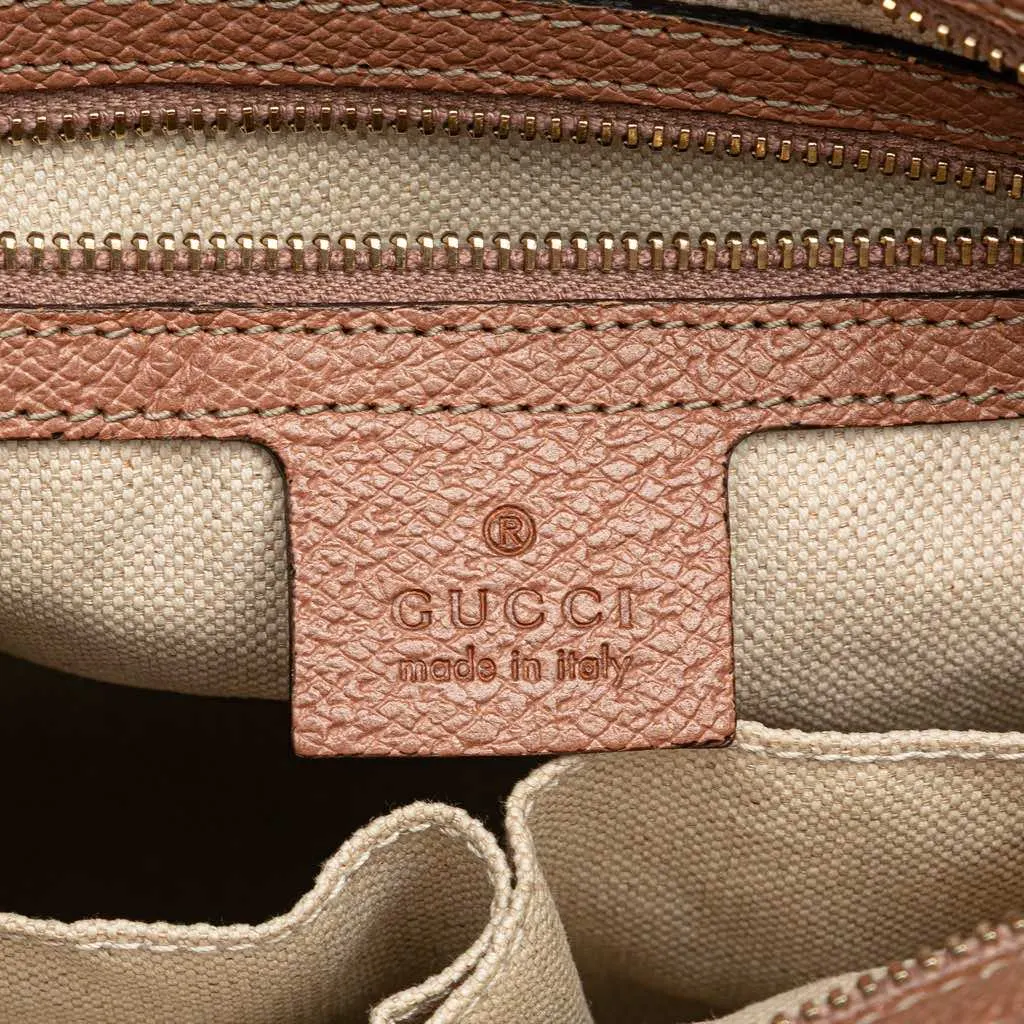Gucci Small GG Canvas Bree Satchel Brown Canvas Very good - Box View