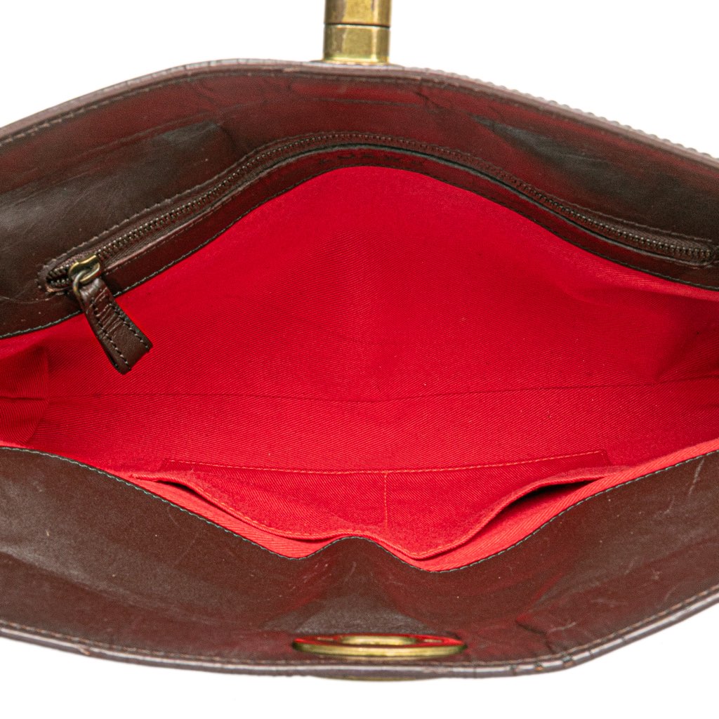 Loewe Anagram Canvas and Leather Shoulder Bag - 4