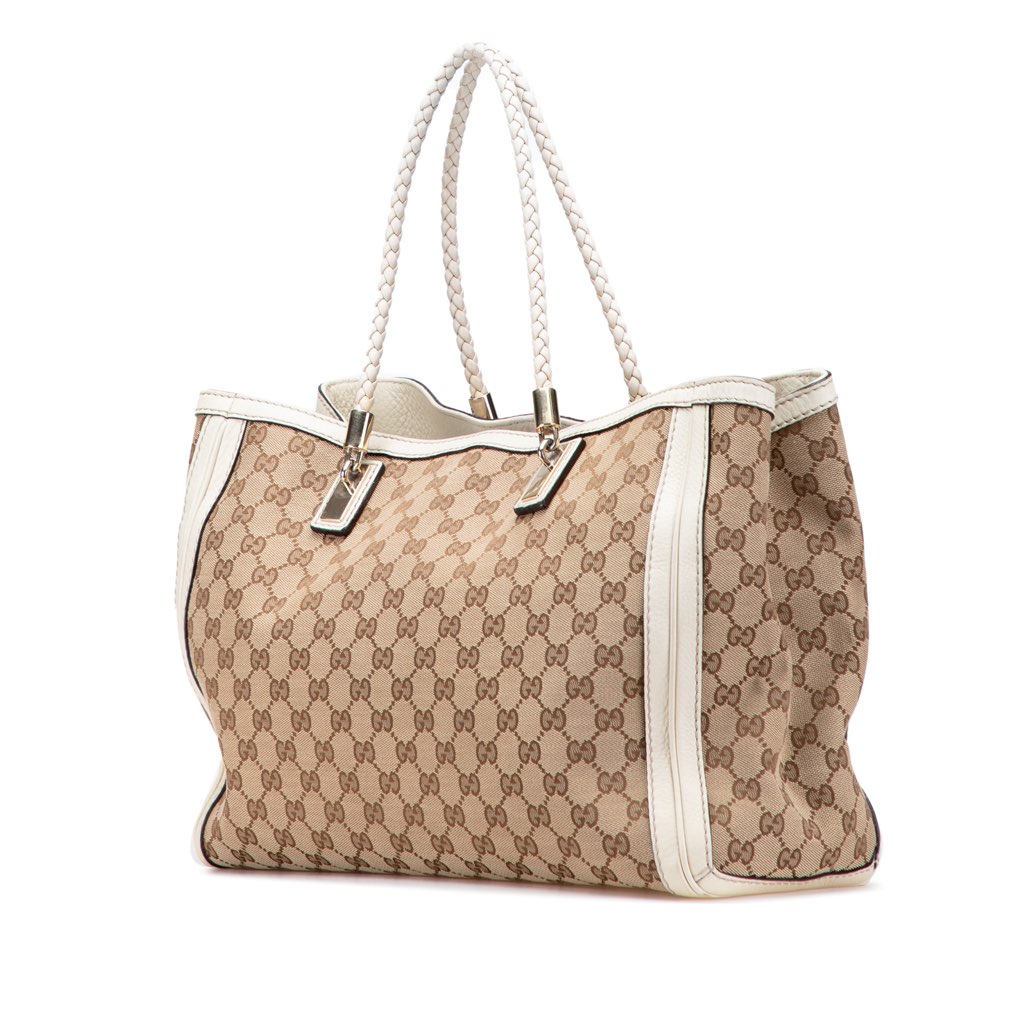 Gucci Medium GG Canvas Bella Tote - Back view