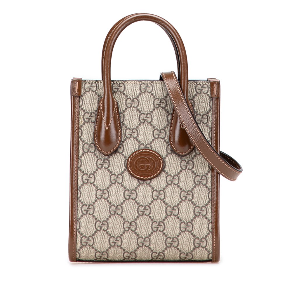 Gucci Mini GG Supreme Interlocking G Satchel