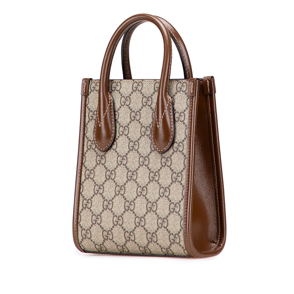 Gucci Mini GG Supreme Interlocking G Satchel - 3