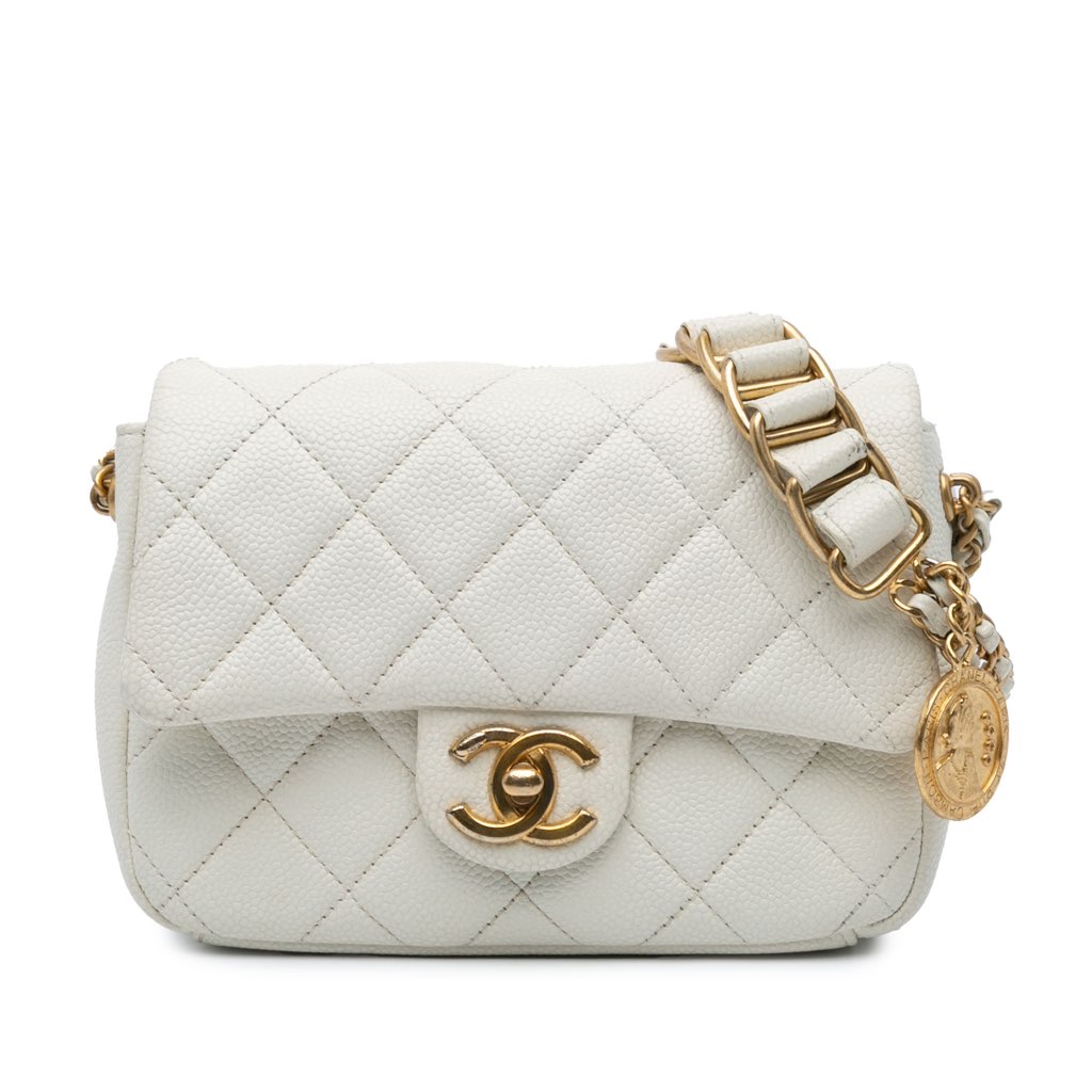 Chanel Mini Quilted Caviar Chain Soul Flap