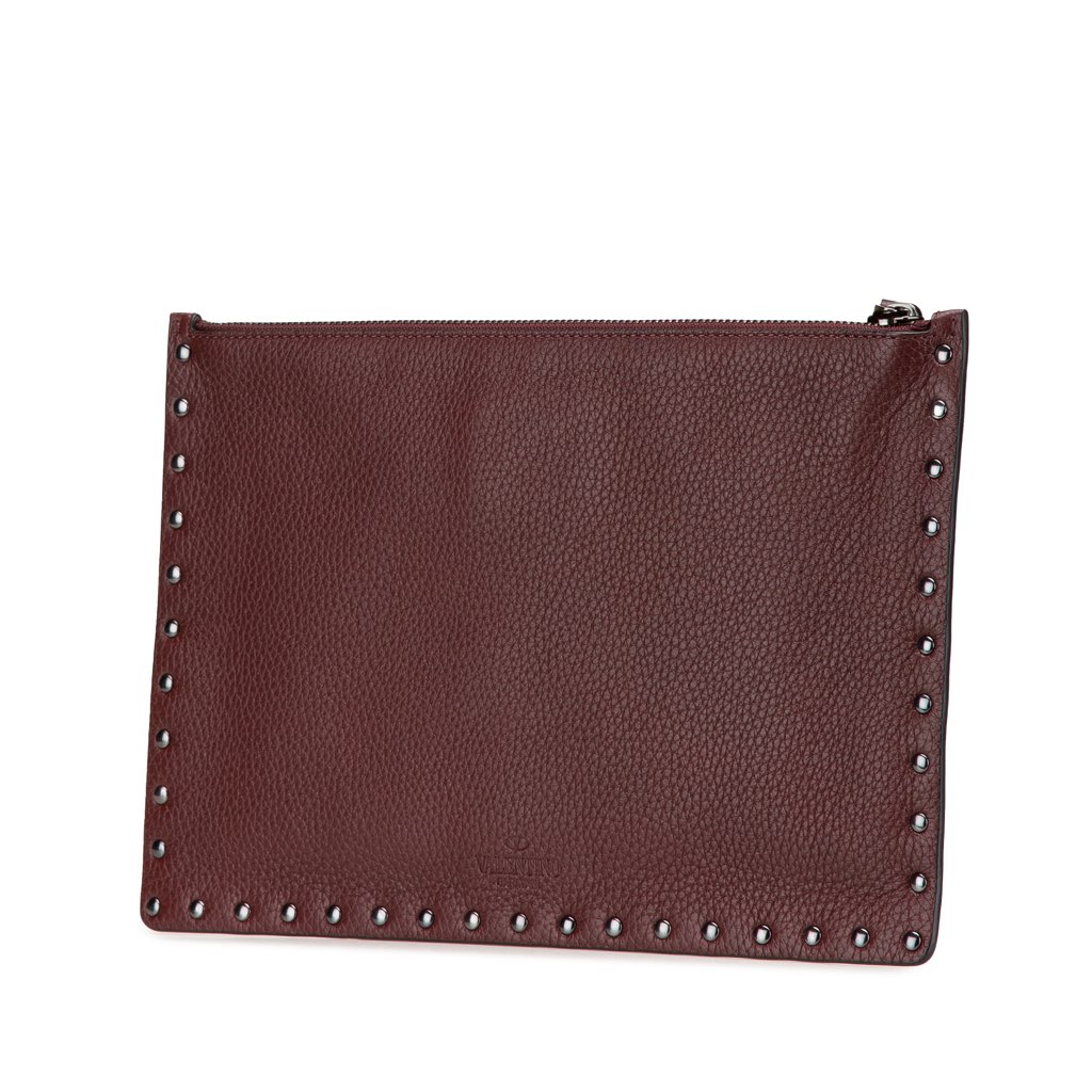 Valentino Rockstud Leather Clutch - 2