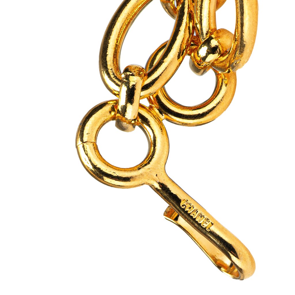 Chanel Gold Plated CC Medallion Chain Belt - Image 6