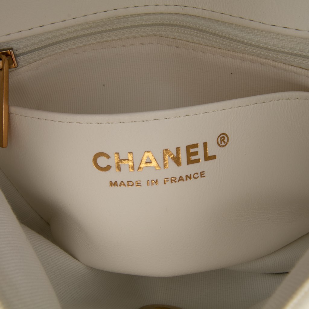 Chanel Mini Square Classic Lambskin Casino Royale Charms Single Flap - Side view