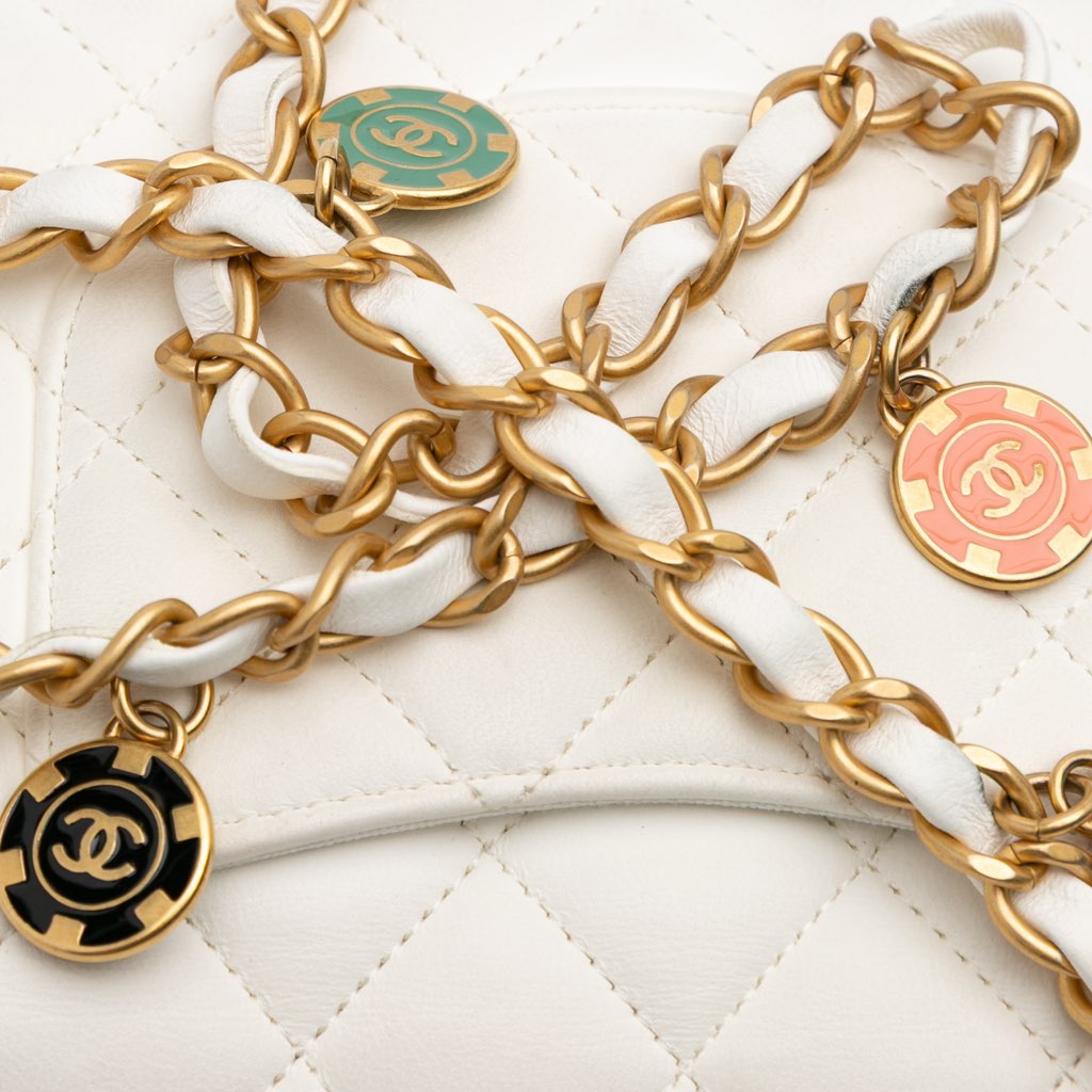 Chanel Mini Square Classic Lambskin Casino Royale Charms Single Flap - Image 12