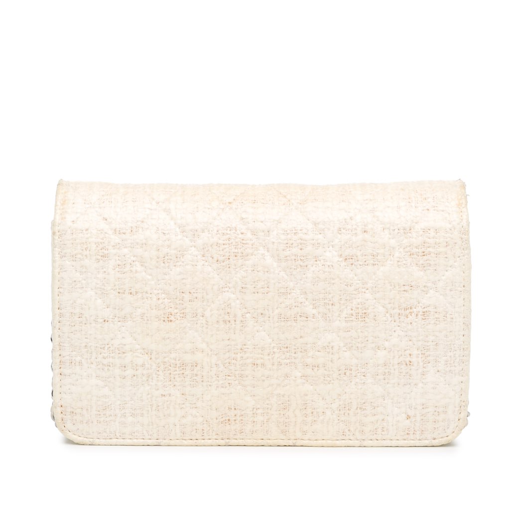 Chanel CC Coated Tweed Wallet On Chain - 3