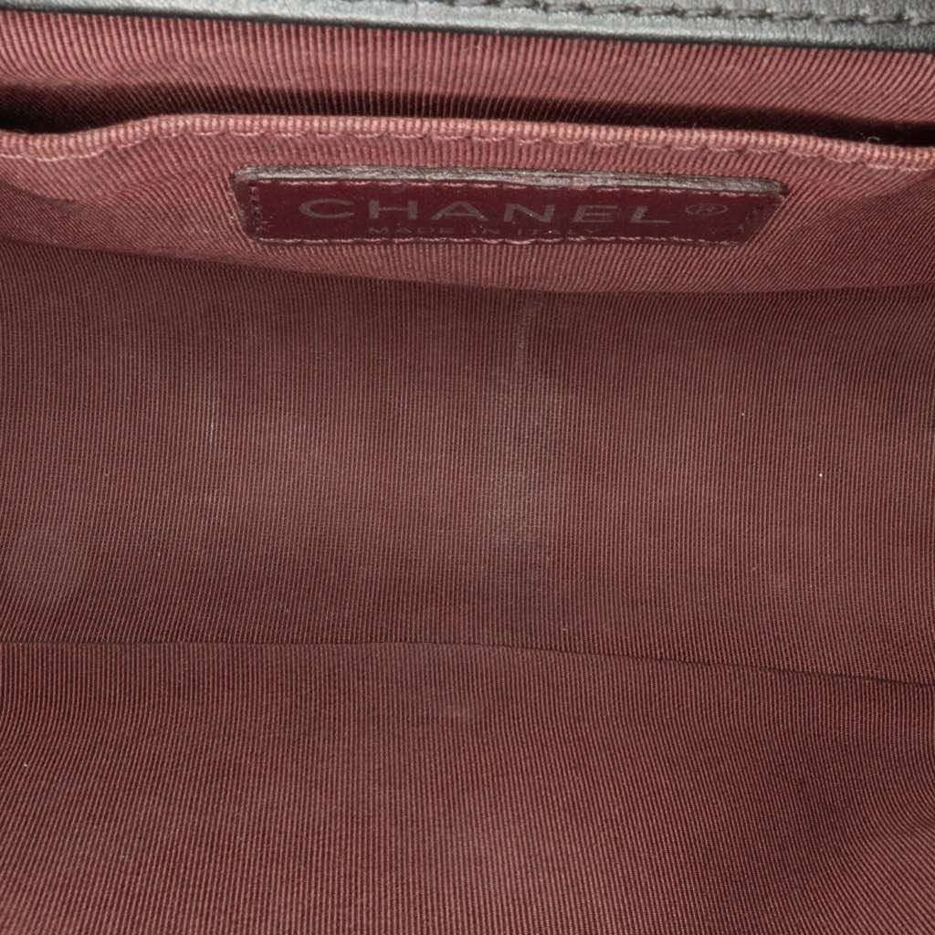 Chanel Old Medium Bicolor Woven Calfskin Boy Flap - 5