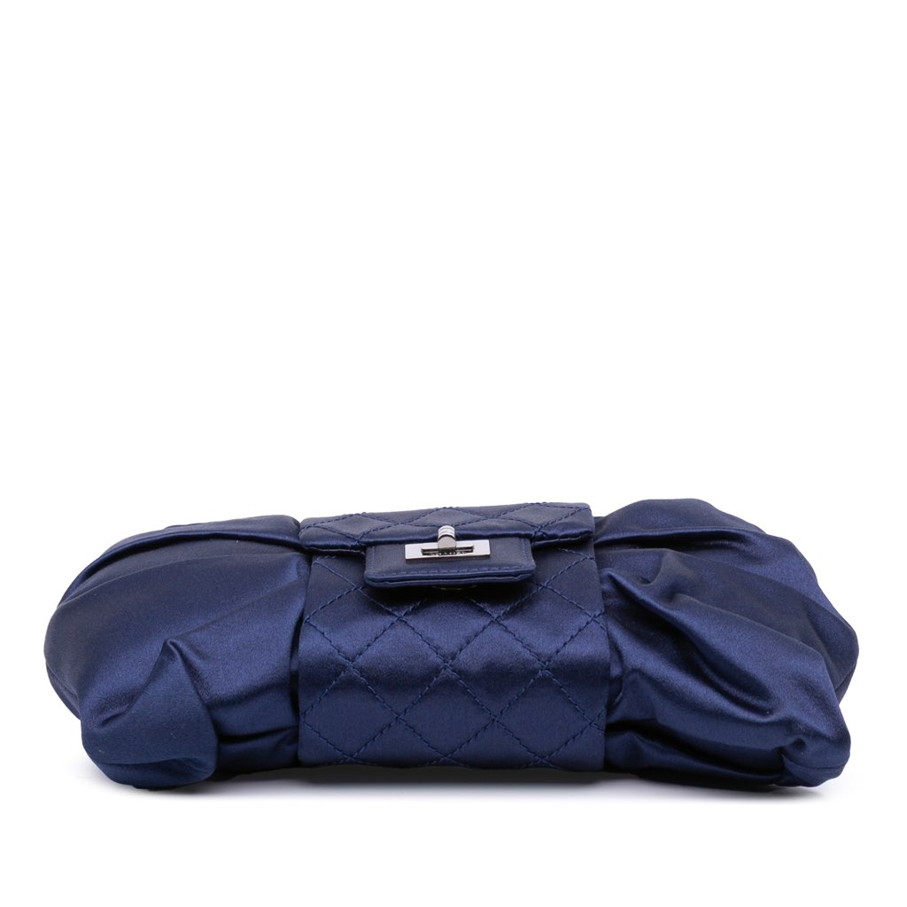 Chanel CC Satin Bow Clutch with Chain - Image 6