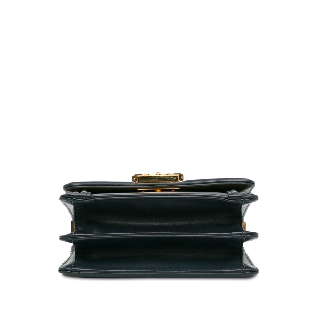 Chanel Metallic Lambskin Striped North South Boy Flap - 5