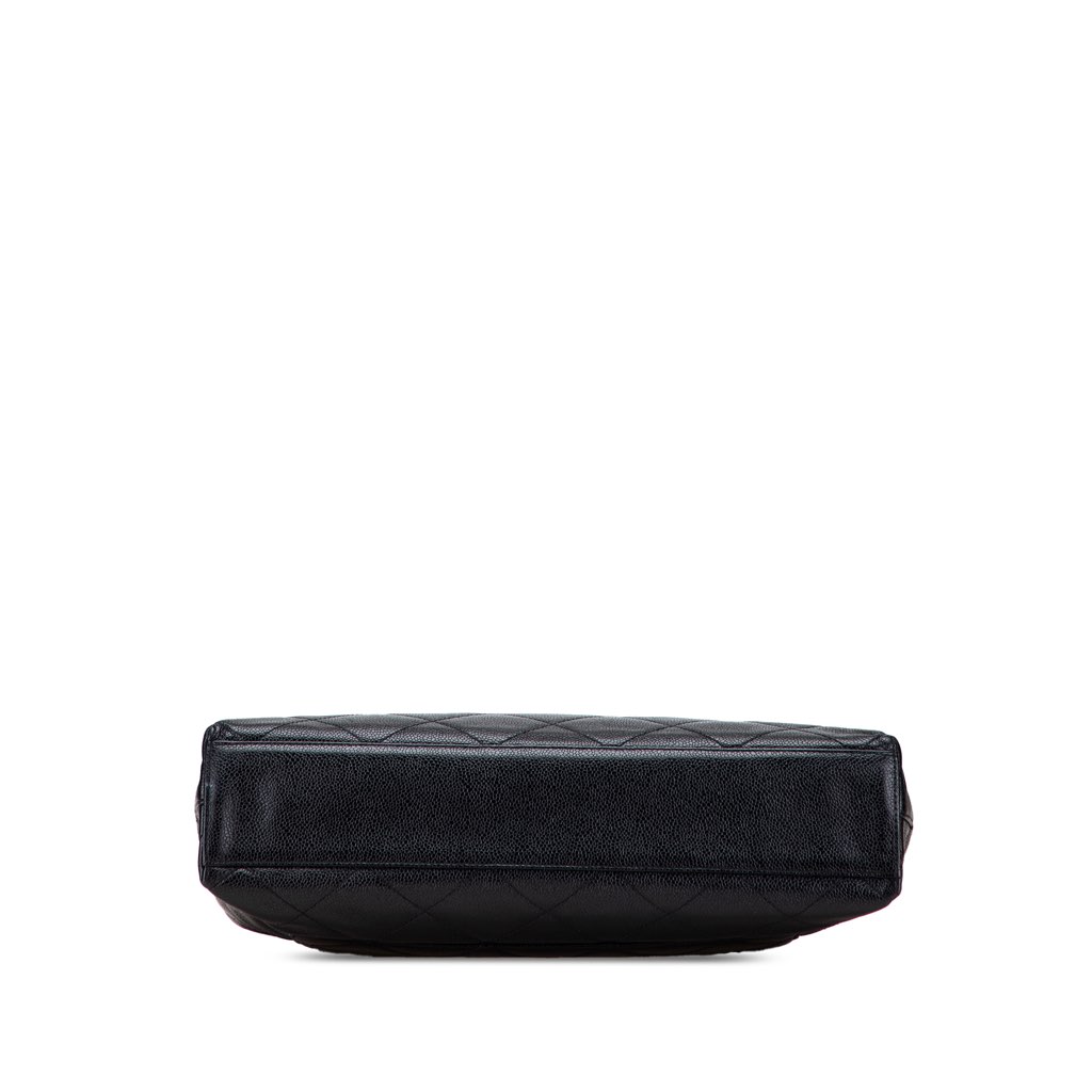 Chanel CC Quilted Caviar Tortoise Chain Tote - Image 6