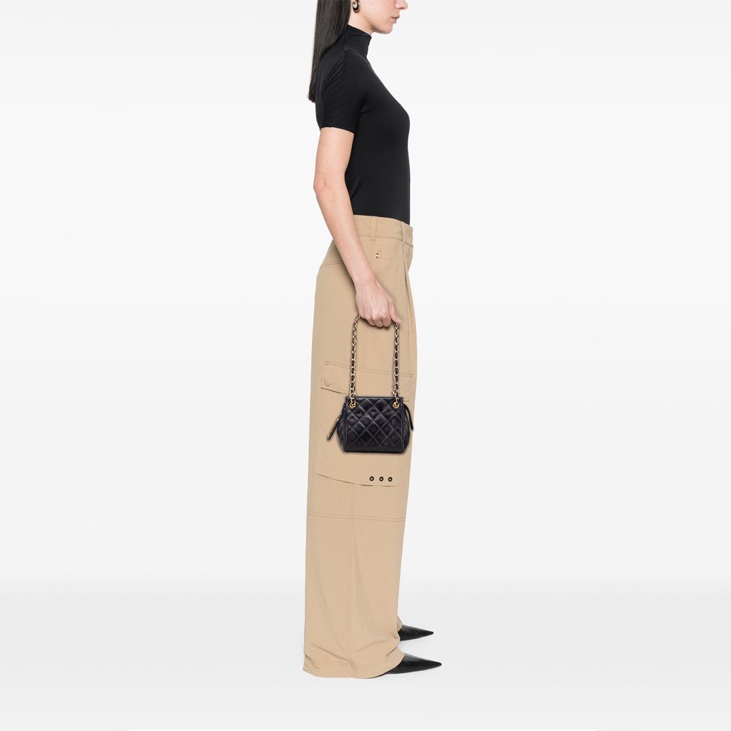 Chanel Mini Quilted Lambskin Chain Shoulder Bag - Image 14