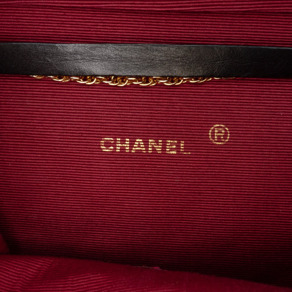 Chanel CC Quilted Jersey Chain Flap - Side view