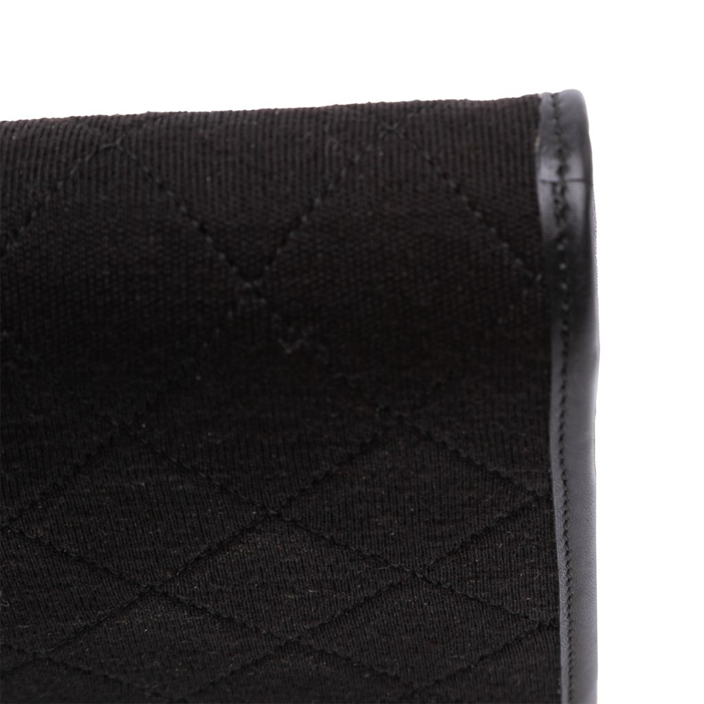 Chanel CC Quilted Jersey Chain Flap - Detail 2