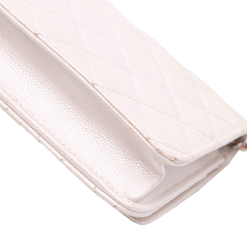 Chanel Quilted Caviar Golden Class Wallet On Chain - Image 10