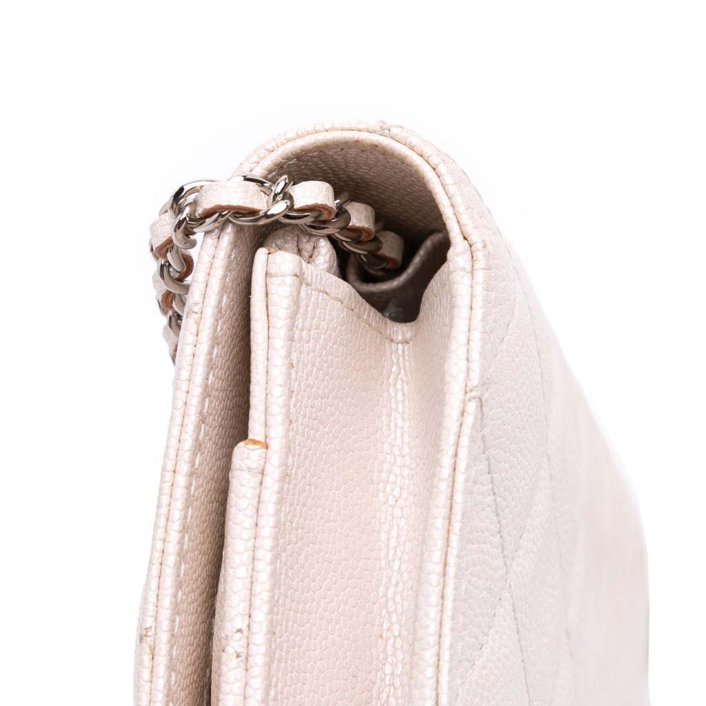 Chanel Quilted Caviar Golden Class Wallet On Chain - Image 11