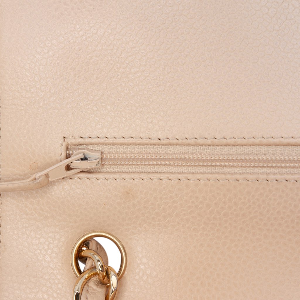 Chanel Jumbo Classic Caviar Double Flap - Side view