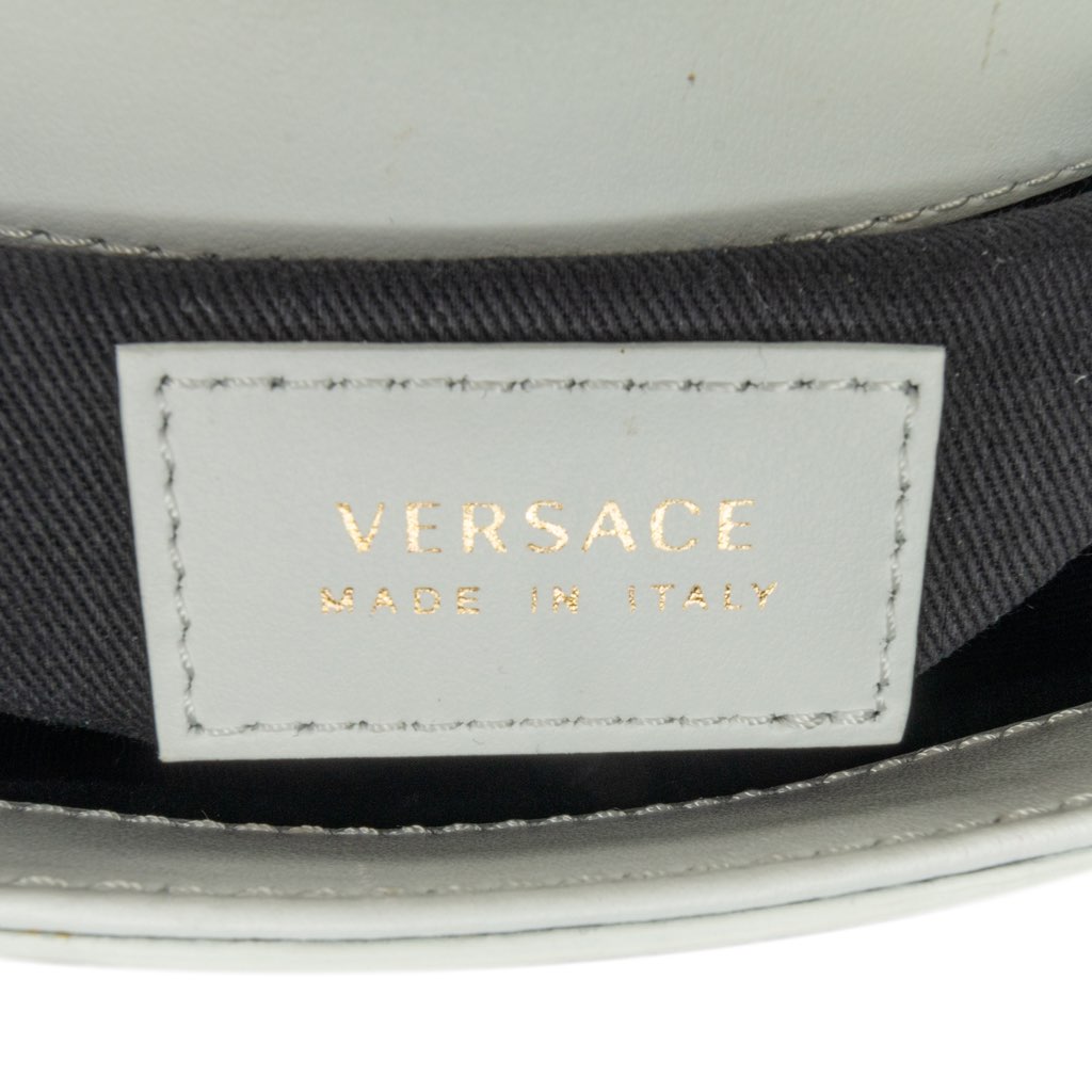 Versace Leather Baroque Virtus Satchel - 5